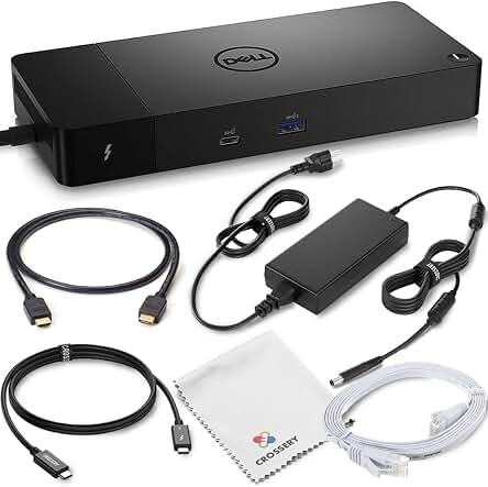 Dell WD22TB4 Thunderbolt 4 Docking Station Bundle - With Dell WD22 TB4 Thunderbolt 4