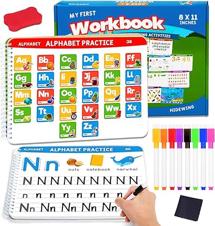 Sponsored Ad - Preschool Learning Activities Pre K Workbooks Tracing Busy Book Age 3-5